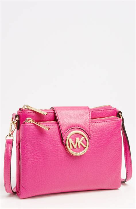 michael kors purse crossbody pink|Michael Kors pink suitcase.